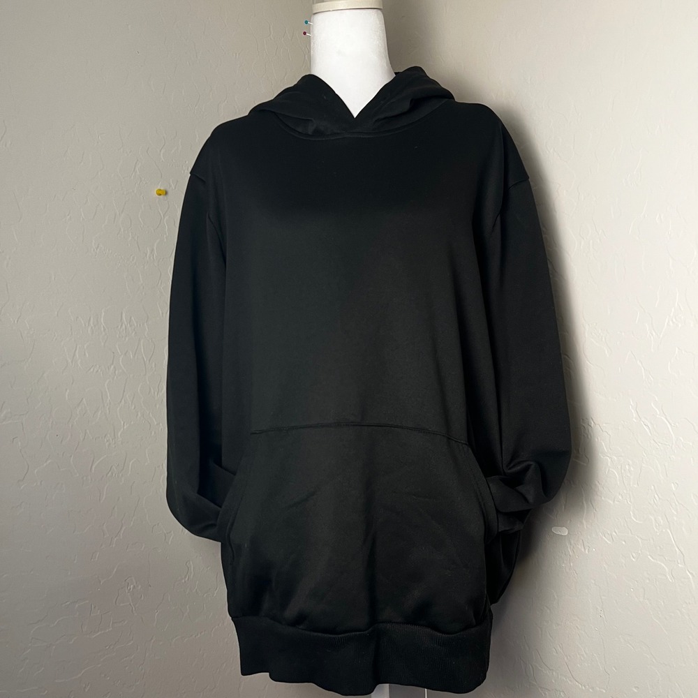 Unbranded Mens Black Pullover Hoodie Sweatshirt Size M Kangaroo Pocket